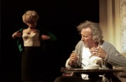 Gyula, 1989. augusztus 12. Vallai Péter és Margittay Ági a gyulai várszínházban Eöri István: Jolán és a férfiak című színművében.
