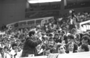 Budapest, 1989. április 22. Kiss Péter, a Baloldali Ifjúsági Társulás elnöke a KISZ XII. Kongresszusán a Budapest Sportcsarnokban.