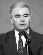 Budapest, 1989. március 22. Csipkó Sándor Baranya megyei parlamenti képviselő felszólal az Országgyűlésben.