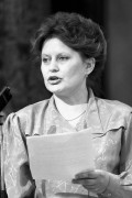   Budapest, 1989. március 23. Várhegyiné Viski Ildikó Győr-Sopron megyei parlamenti képviselő felszólal az Országgyűlésben. 