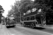 1989. június 28. Lovak vontatta omnibusz a Margitszigeten. 