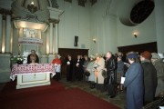 Budapest, 1990. január 14. Dr. Berki Feriz ortodox protopresbiter beszél az istentiszteleten. Az Egyetemes Imahét országos megnyitó istentiszteletét tartották a Kálvin téri református templomban. 
