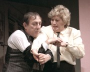 Máthé Erzsi és Antal Imre a Karinthy Színházban Ágoston György: Meseautó című darabjában. A rendező Karinthy Márton.